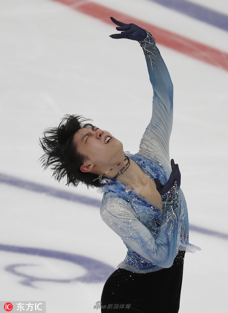 花滑大奖赛羽生结弦短节目再创新高