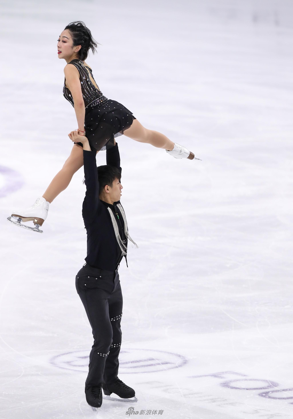 花滑四大洲赛双人短节目 隋文静/韩聪第三