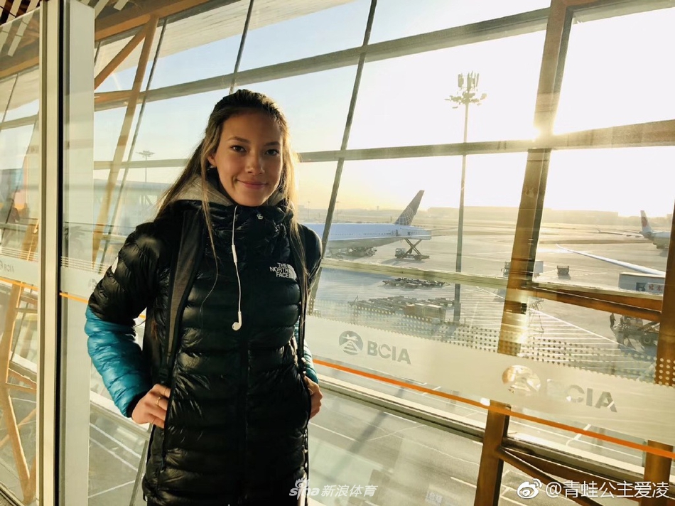 中国滑雪首位归化运动员谷爱凌美照