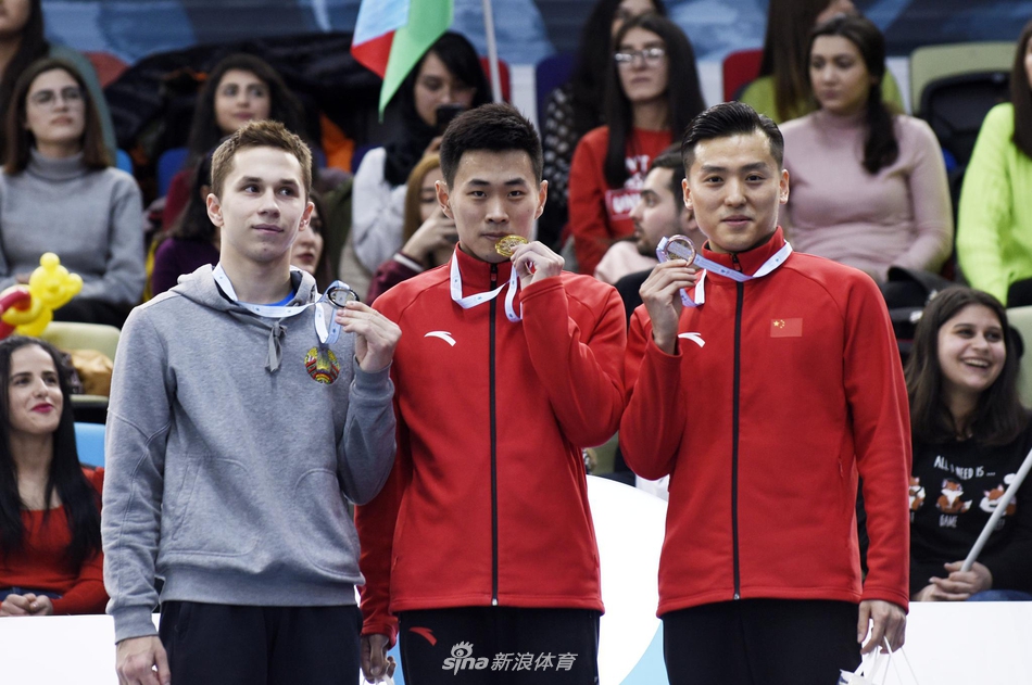 蹦床世界杯巴库站男子网上个人：高磊夺冠 董栋季军