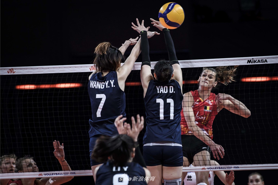 世联赛中国女排2-3不敌比利时女排
