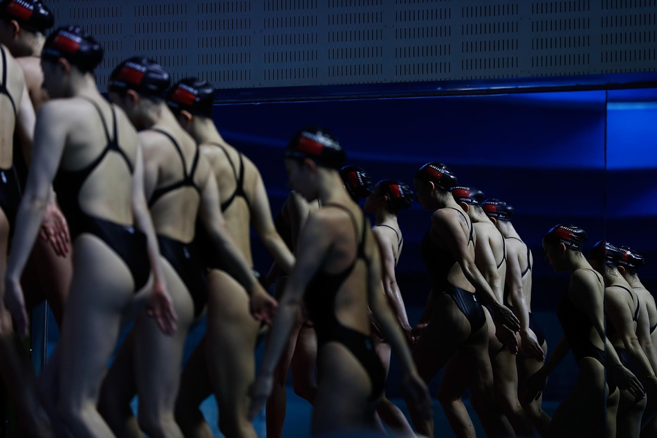 中国花游队备战世锦赛