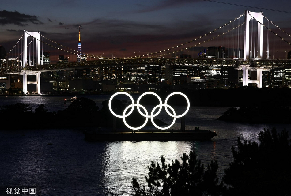 东京街头奥运元素满满