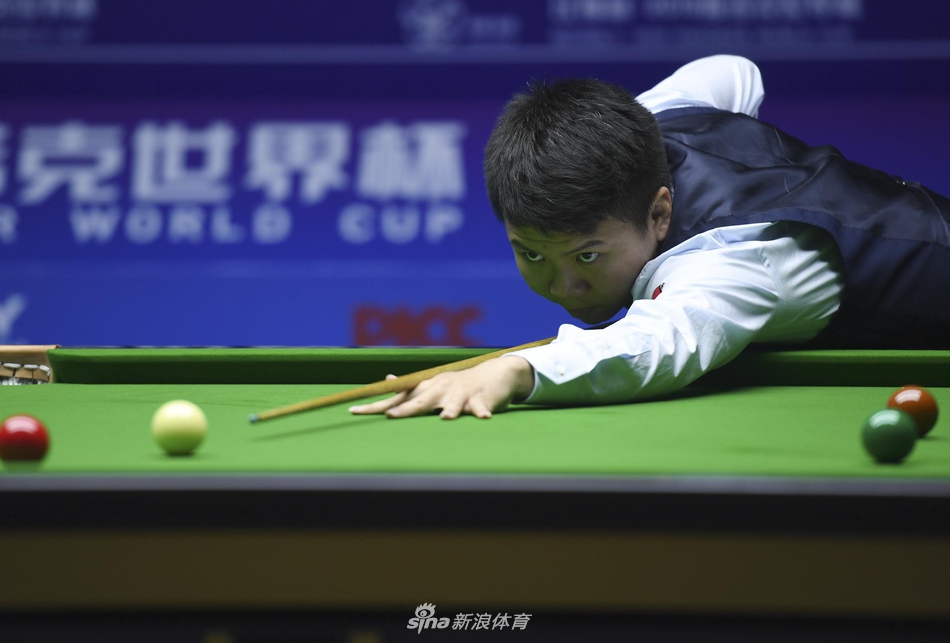 斯诺克世界杯：中国B队5-0瑞士