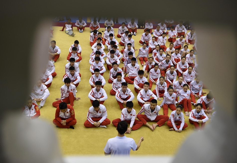 国家体操队“祖国在我心中”系列主题活动 杨威演讲