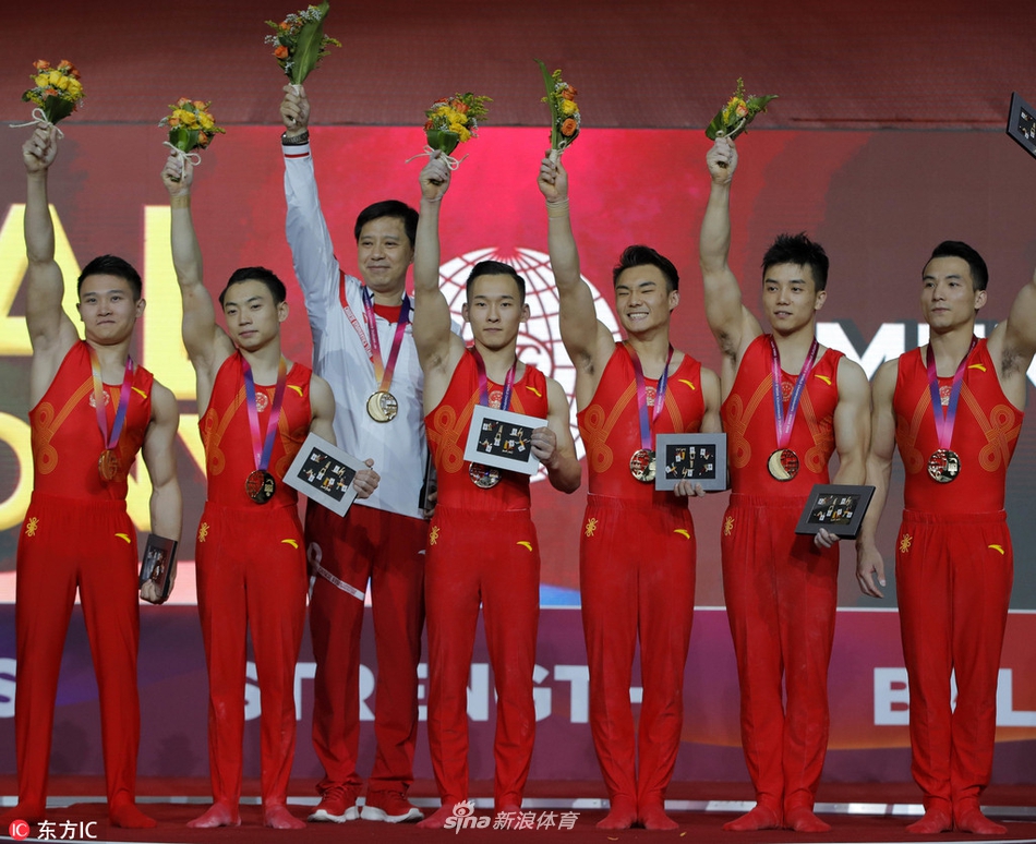 体操世锦赛中国男团惊险夺冠