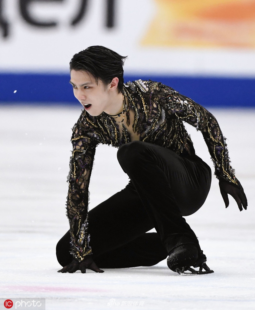 花滑世锦赛羽生结弦破300分摘银