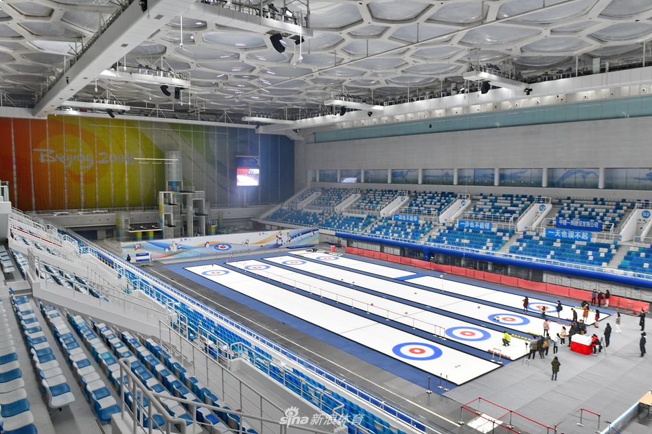 冬奥场馆测试赛前场地、赛道调试现场