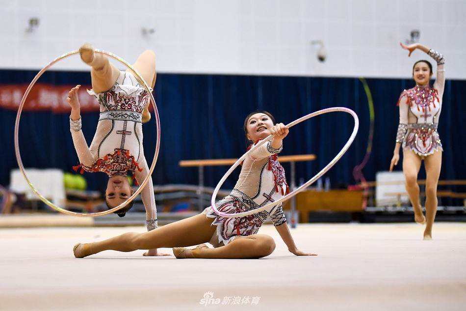 中国艺术体操队集体项目公开测验