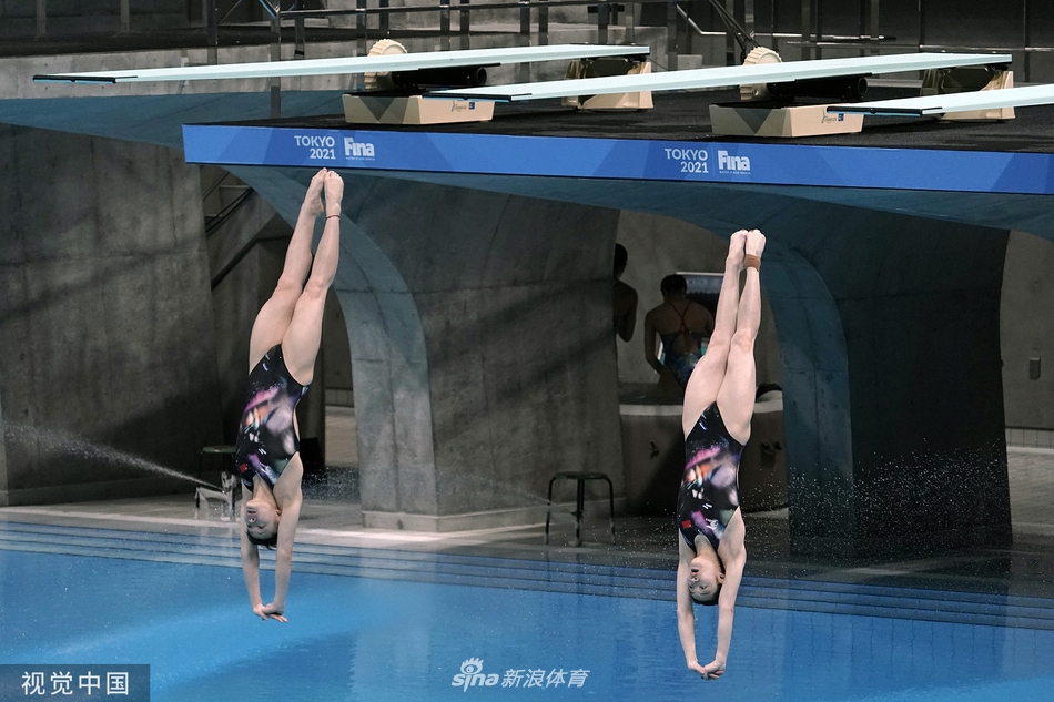 跳水世界杯陈艺文/昌雅妮女双三米板夺冠