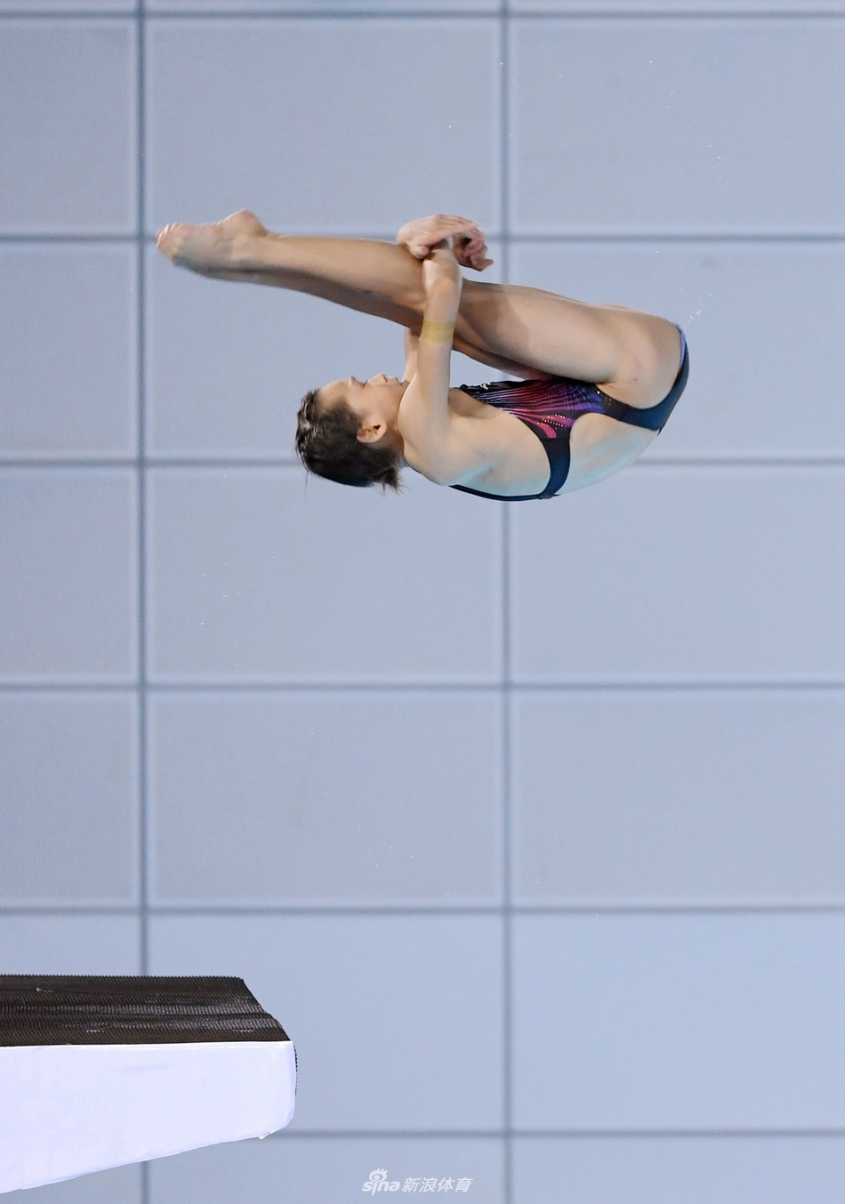 全红婵在女子十米跳台决赛中