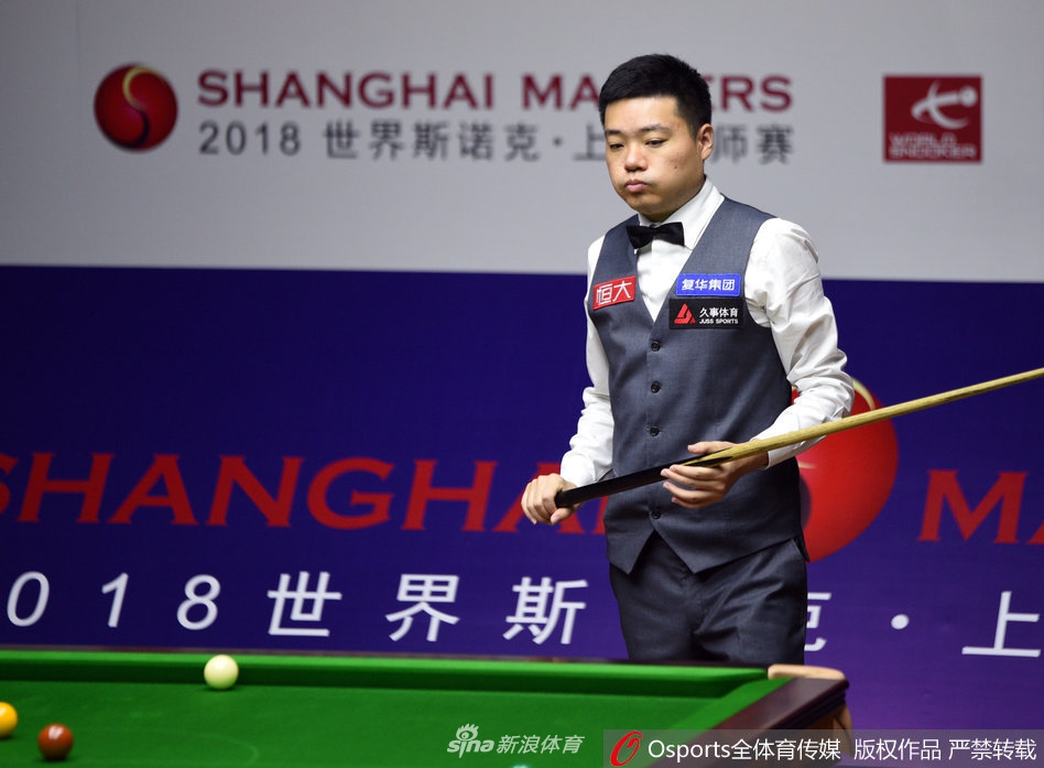 斯诺克上海大师赛1/8决赛:丁俊晖6-3艾伦