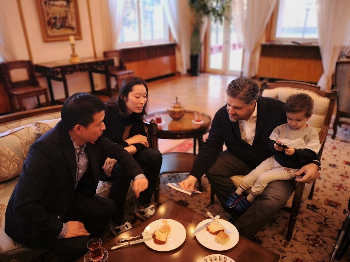 朱婷受邀前往土耳其驻华大使馆做客