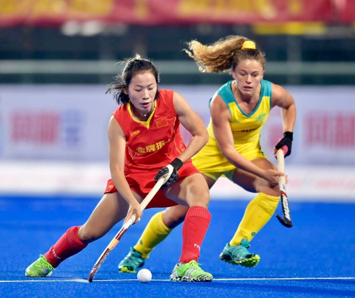 女子曲棍球世界冠军杯中国队挺进四强
