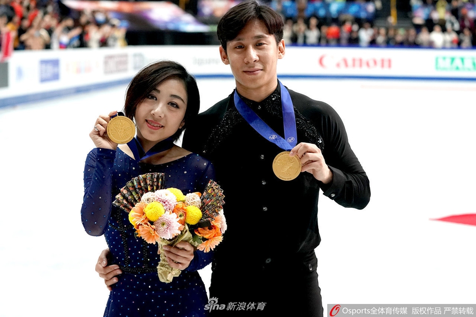 花滑世锦赛隋文静/韩聪夺冠