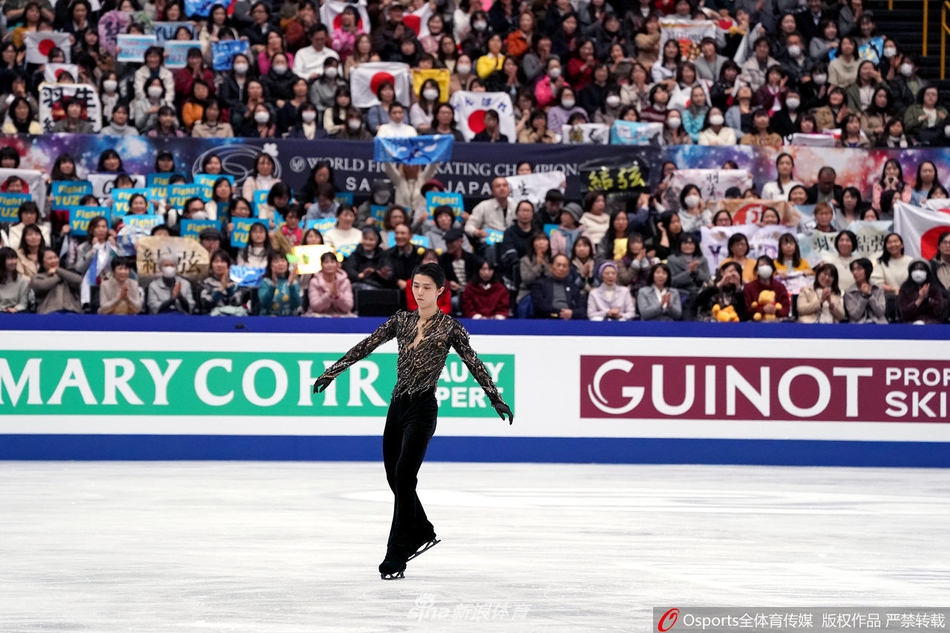 花滑世锦赛羽生结弦破300分摘银