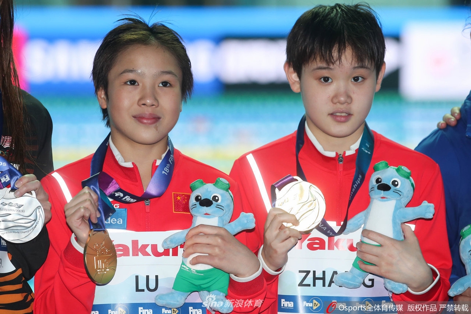世锦赛跳水女双10米台决赛卢为/张家齐夺冠
