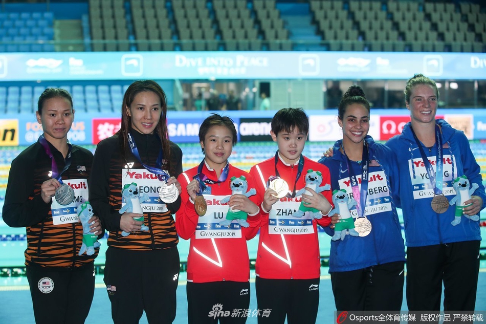 世锦赛跳水女双10米台决赛卢为/张家齐夺冠