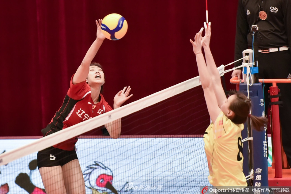 全运女排资格赛辽宁3-0河北