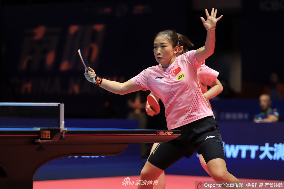 奥运模拟赛女双决赛：孙颖莎/王曼昱胜刘诗雯/陈梦