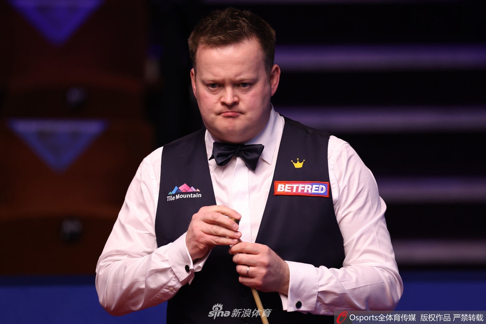 斯诺克世锦赛1/8决赛：颜丙涛暂落后墨菲