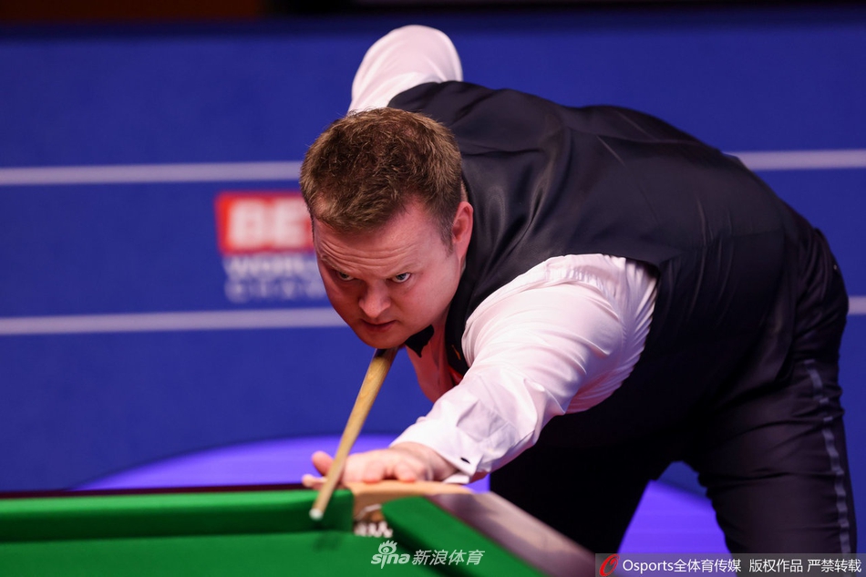 斯诺克世锦赛1/8决赛：颜丙涛暂落后墨菲