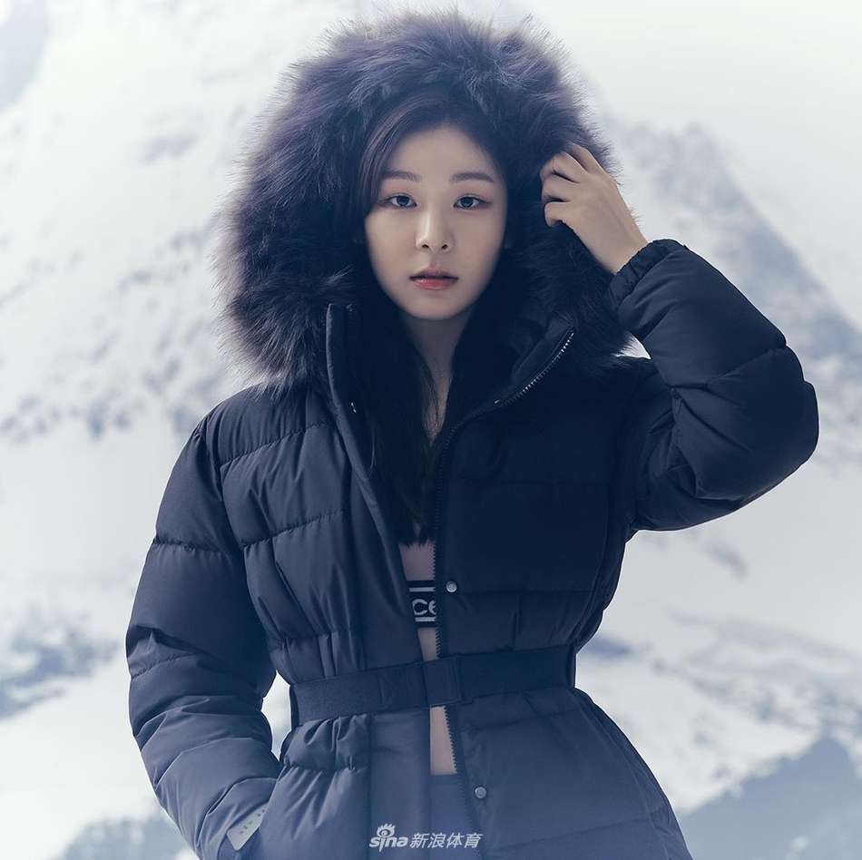 花滑女王金妍儿冬日广告大片