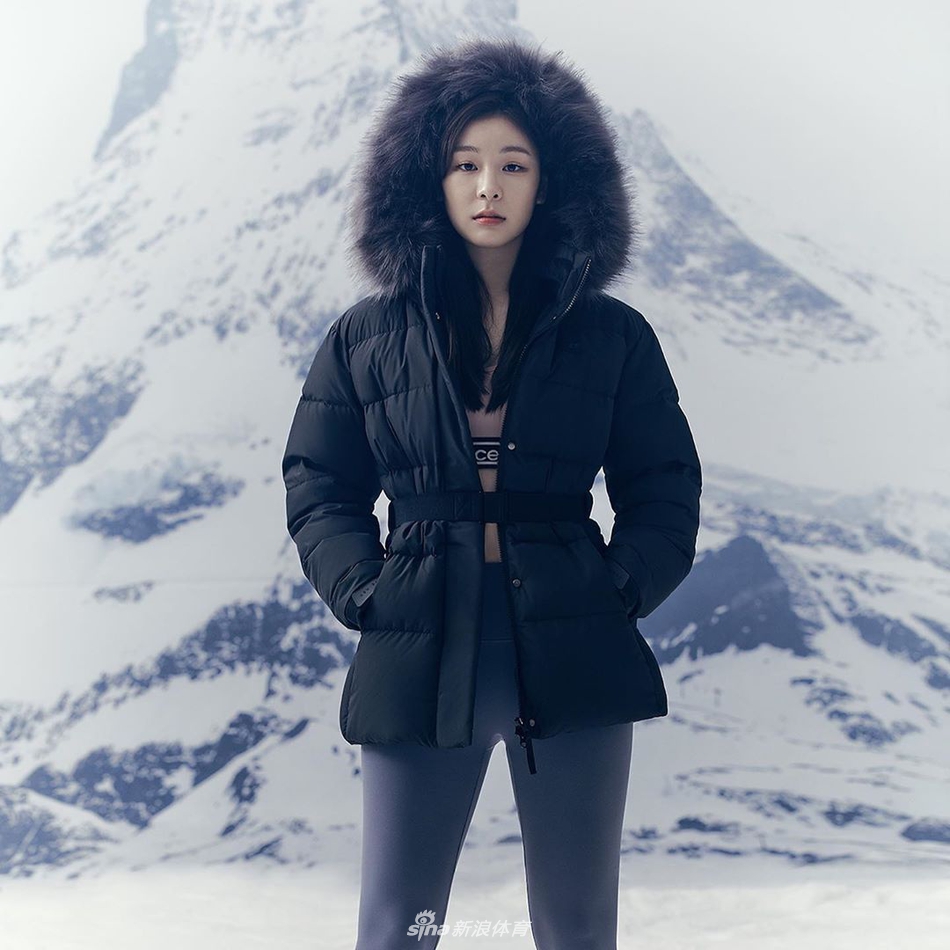 花滑女王金妍儿冬日广告大片