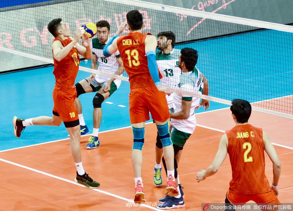 男排邀请赛中国3-2巴基斯坦