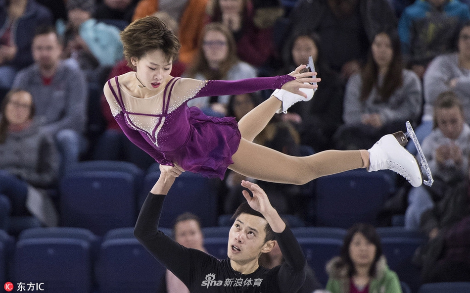 花滑大奖赛彭程/金杨双人滑摘银