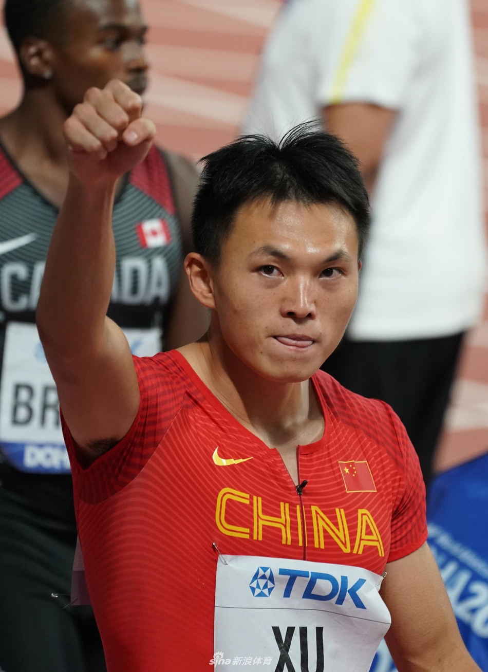 田径世锦赛男子4X100米接力 中国队晋级决赛
