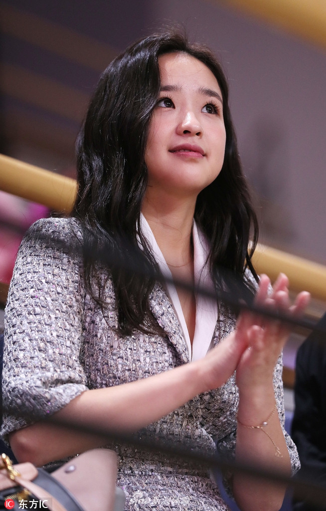 孙妍在现身观战比赛 昔日女神容颜依旧