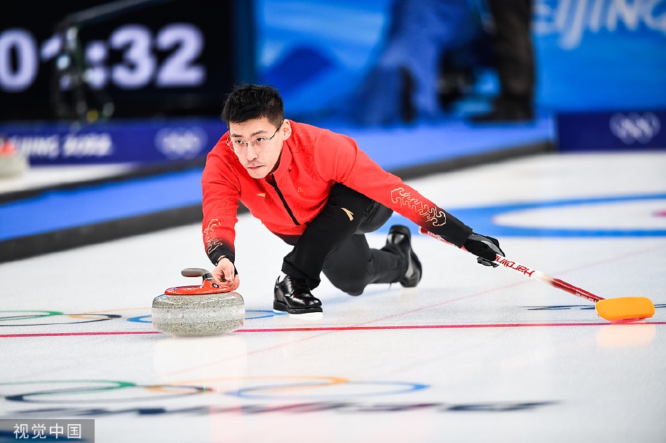 冬奥会冰壶混双中国7-6瑞士