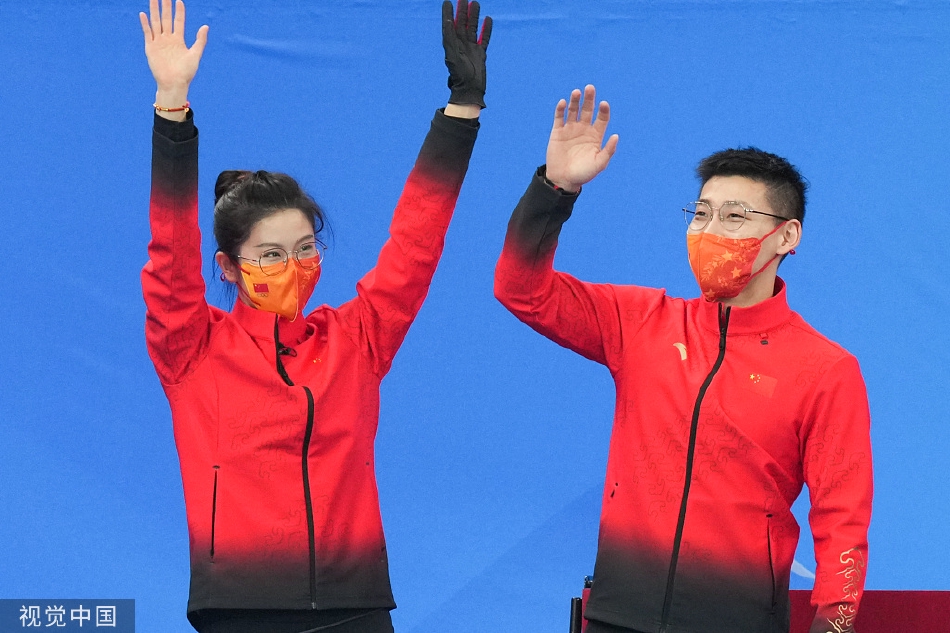 冬奥会冰壶混双中国7-6瑞士