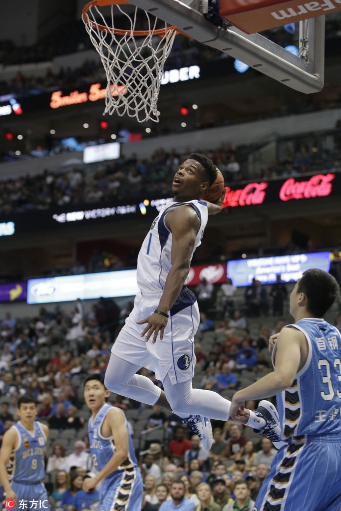 NBA季前赛独行侠116-63北京