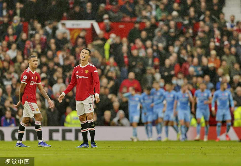 [英超]曼联0-2曼城