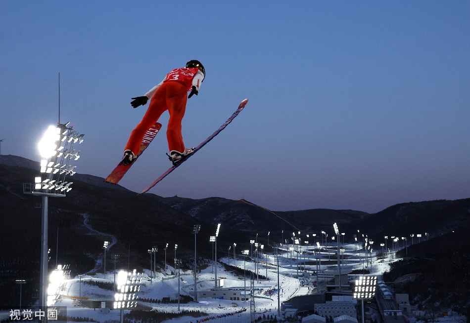 跳台滑雪运动员训练备战
