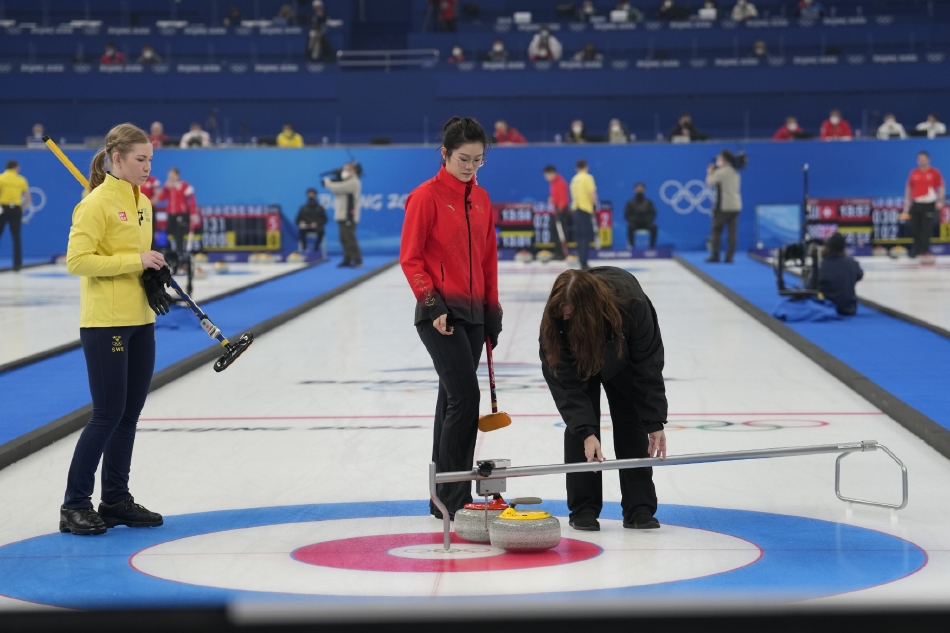 冬奥冰壶混双中国6-7瑞典