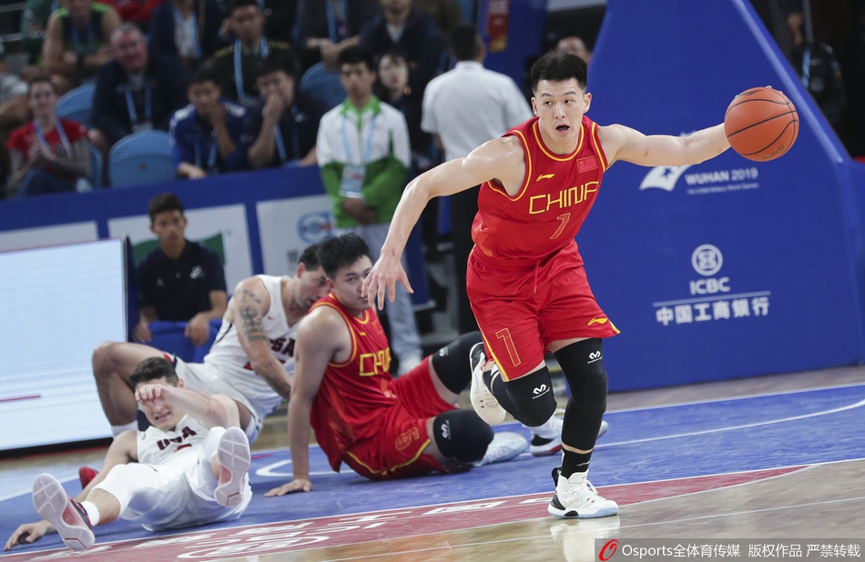 军运男篮：中国98-79胜美国
