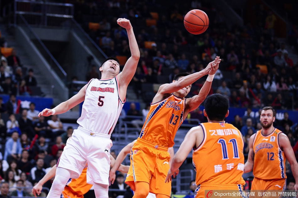 CBA第21轮:广东VS上海