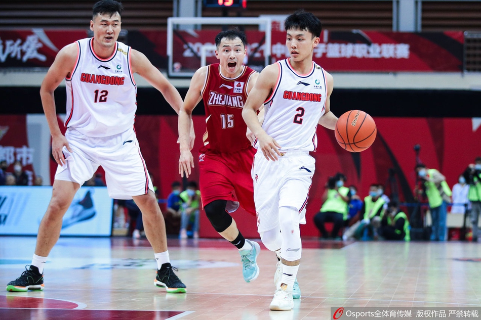 CBA第1轮：广东113-138浙江