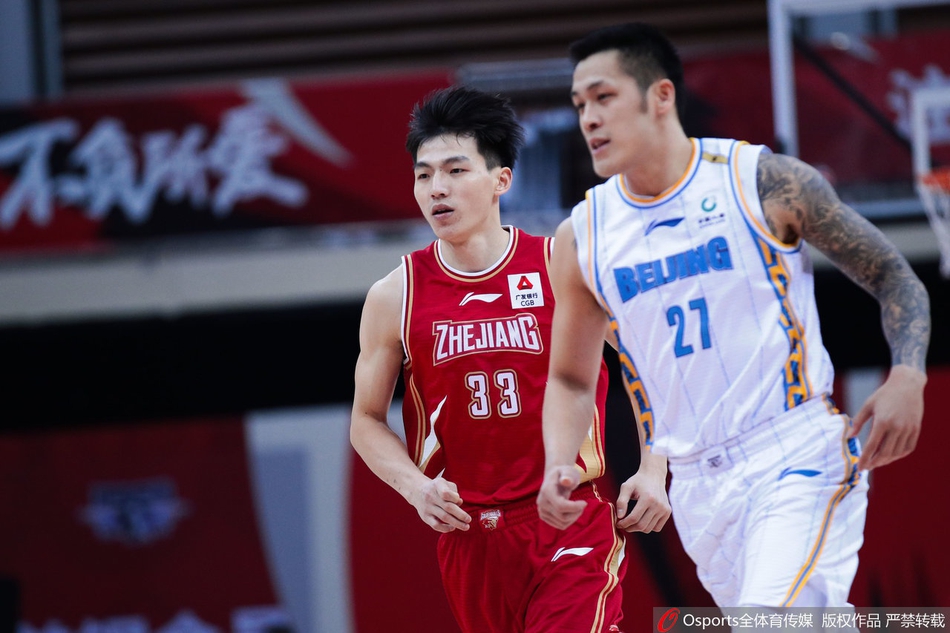 CBA第25轮：北京109-99浙江