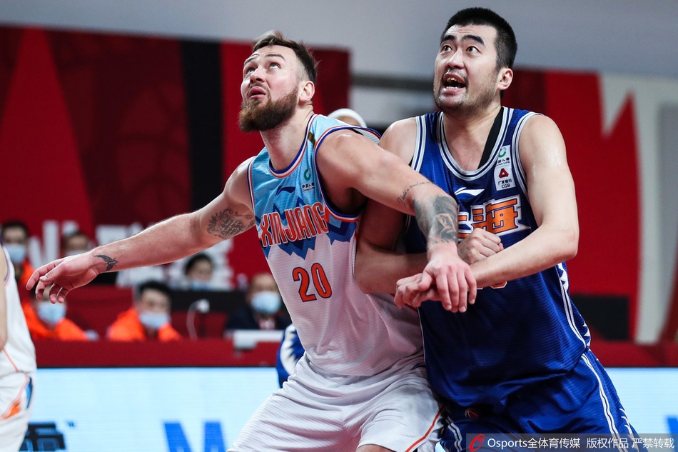 CBA第29轮：上海110-97新疆