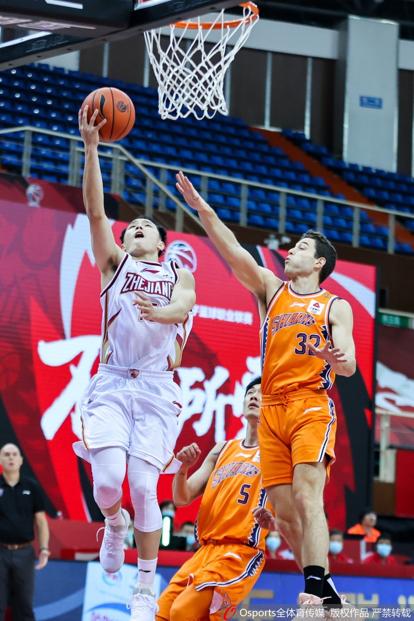 CBA第8轮：浙江102-84上海
