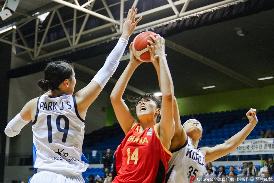 奥预赛:中国女篮负韩国