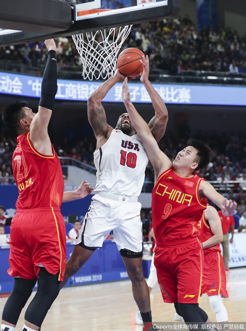 军运男篮：中国98-79胜美国