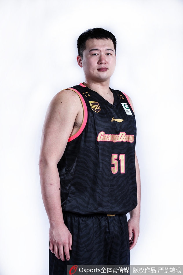 广东男篮冠军版球衣写真