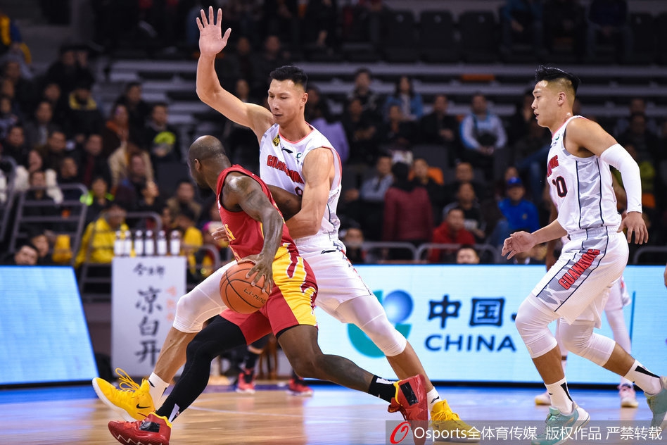 CBA第19轮：广东96-105吉林