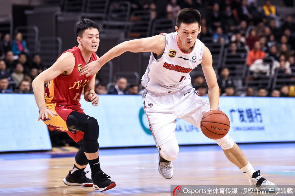 CBA第19轮：广东96-105吉林