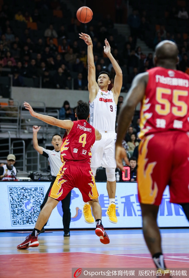 CBA第19轮：广东96-105吉林